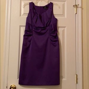 Purple Knee Length Dress